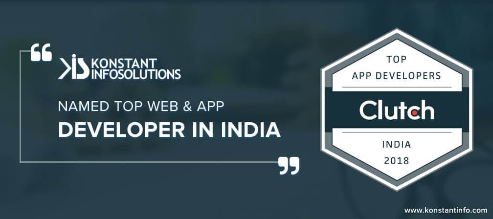 Konstant Infosolutions Named Top Web & App Developer in India