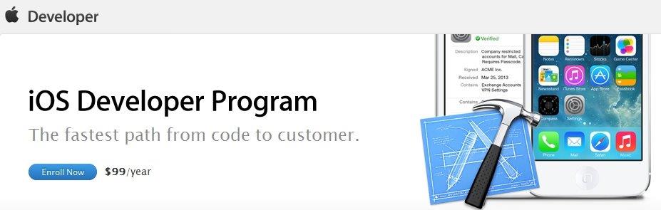 iOS Developer Program platform