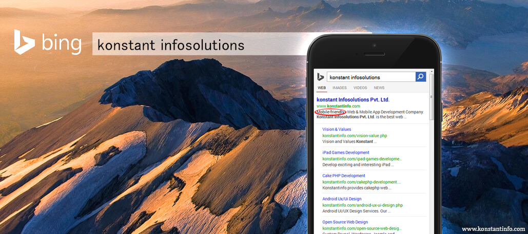 Mobile-friendly Website with Bing as its Promotional Wing