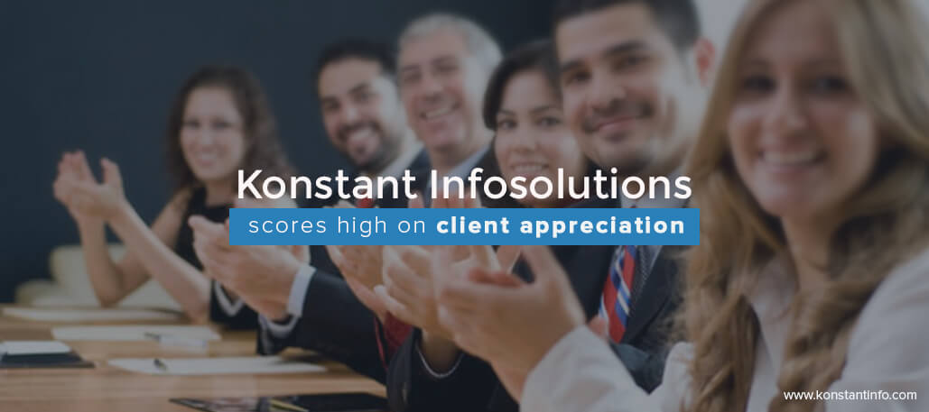 Konstant Infosolutions Scores High on Client Appreciation