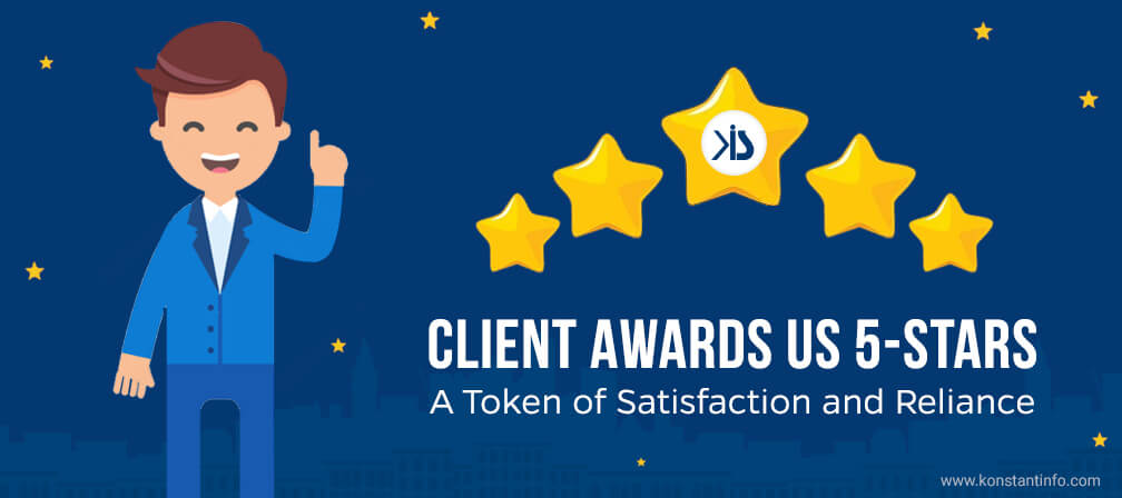 Client Awards Us 5-Stars- A Token of Satisfaction and Reliance