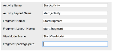 activity screen for Activity & Fragment + ViewModel