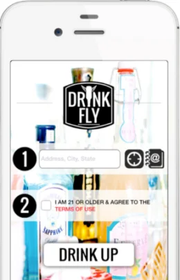 drinkfly alcohol delivery app