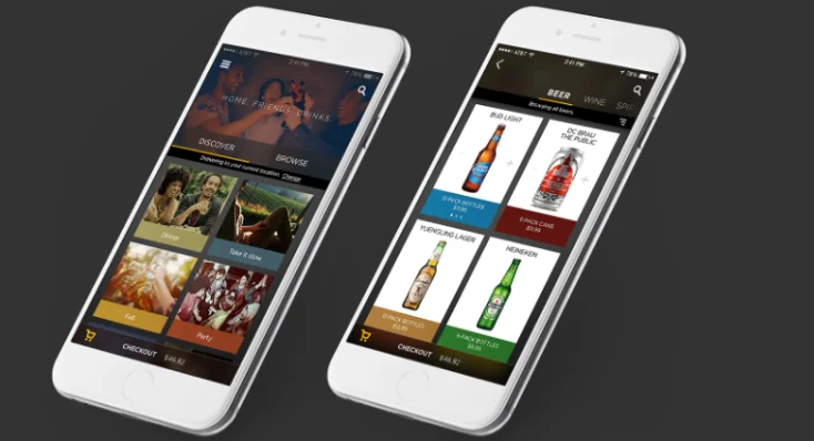 klink alcohol delivery app