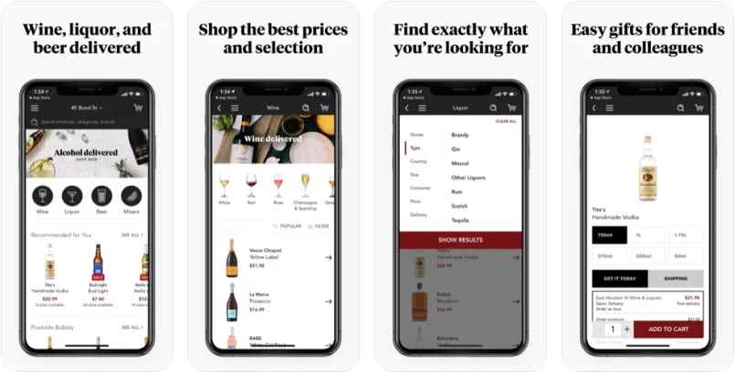 minibar alcohol delivery app