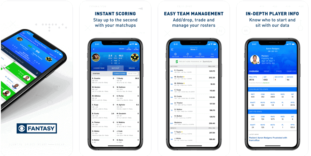 NFL Fantasy Football, Apps