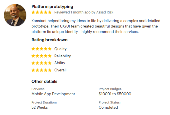assad rizk - goodfirms review