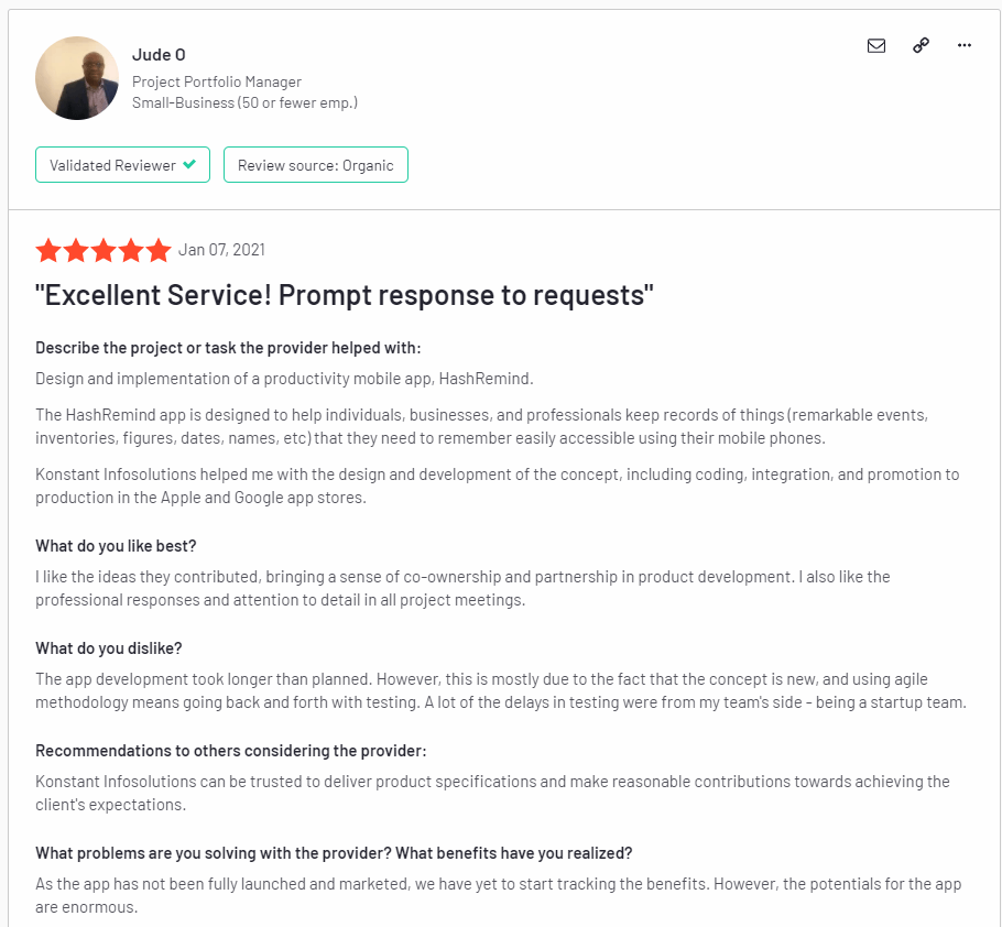 client feedback reminder app