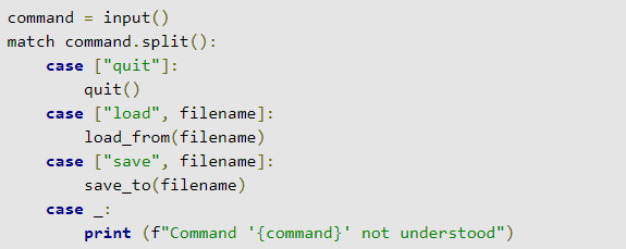 structural pattern matching