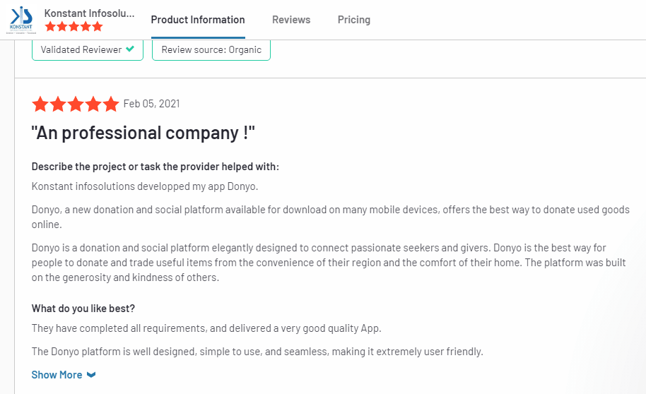 g2 client review