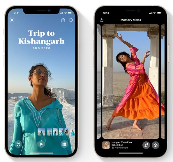 memories interface new ios 15 features