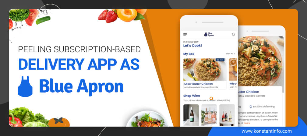 Peeling Subscription-Based Delivery App as Blue Apron