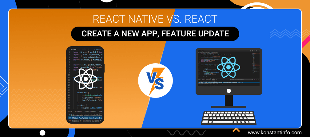 React Native vs. React: Create a New App, Feature Update