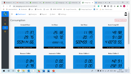 solar app custom dashboard