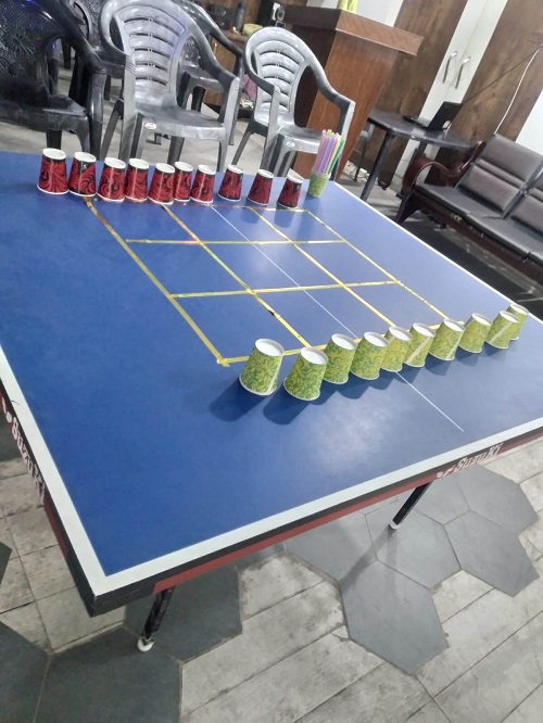 tic tac toe cup game