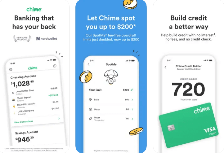 chime mobile banking app