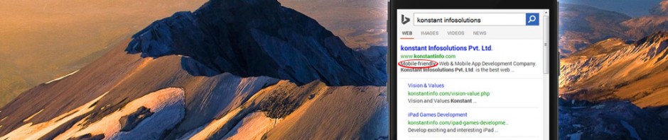 Bing Mobile Friendly Update 2015