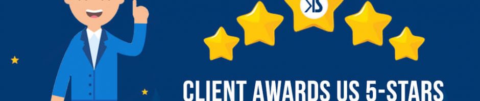 Client Awards Us 5-Stars