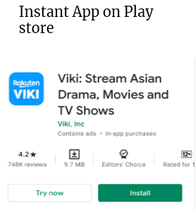 instant app and app clip