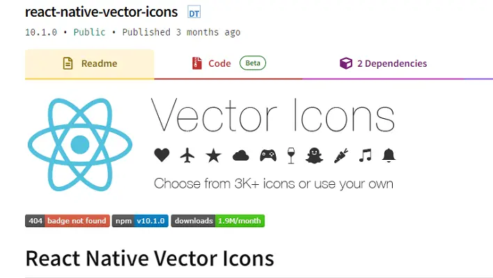 react native icons
