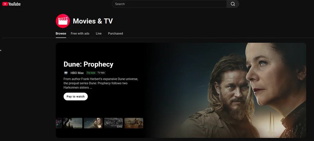 Youtube Movies